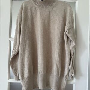 Italian Cashmere and wool semi turtle neck